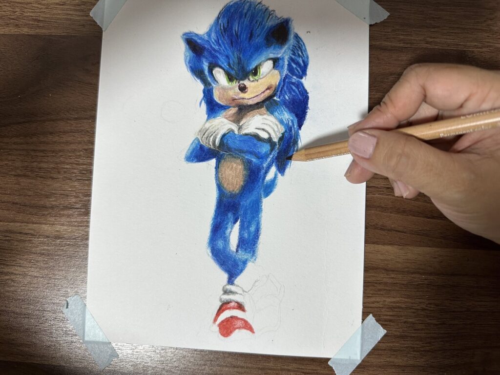 Sonic The Hedgehog Drawing By Philllord - Sonic The Hedgehog Drawing - Free  Transparent PNG Clipart Images Download